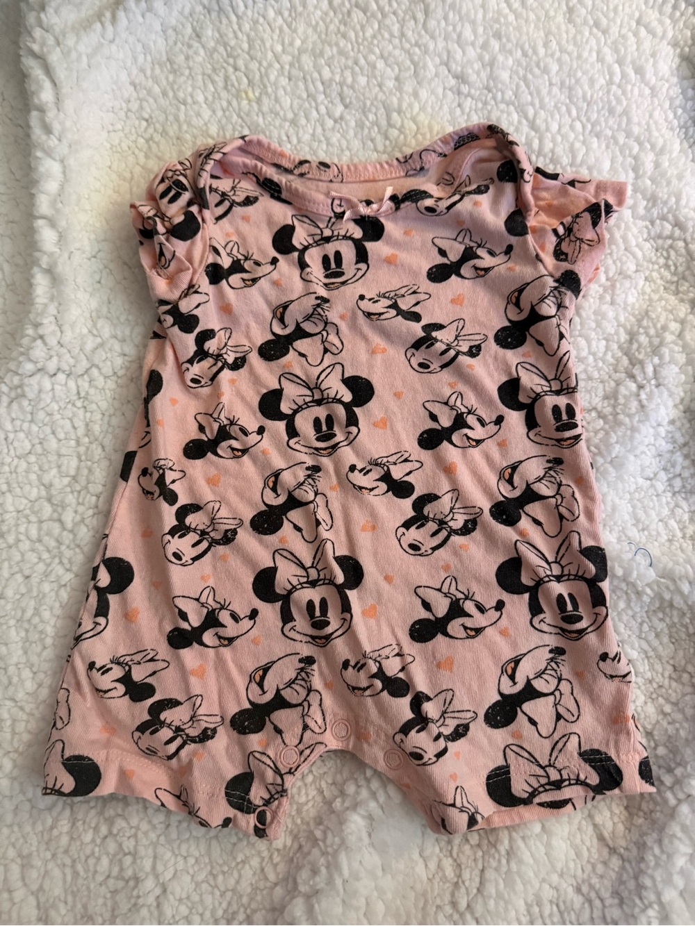Disney Pink Minnie Mouse One-Piece Bodysuit